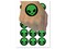 Sad Alien Emoticon Temporary Tattoo Water Resistant Fake Body Art Set Collection (1 Sheet)